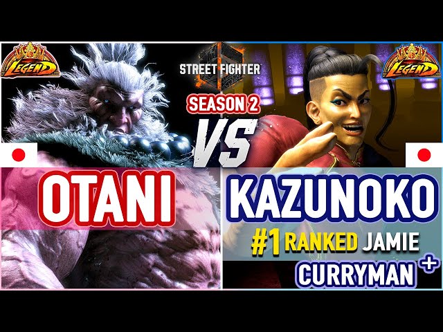SF6 🔥 Otani (Akuma) vs Kazunoko (#1 Ranked Jamie) & Curryman (E.Honda) 🔥 SF6 High Level Gameplay class=