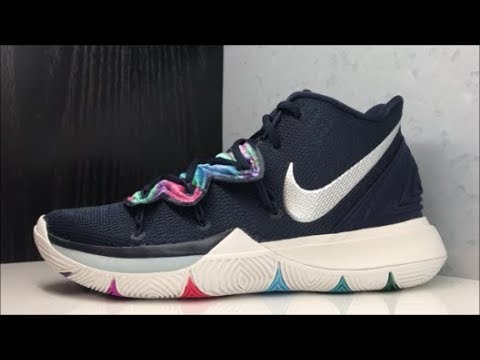 Nike Kyrie 5 Team White Black in 2020 Womens basketball