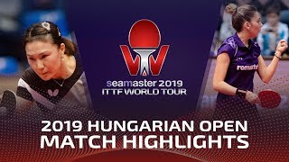 Shan Xiaona Vs Bernadette Szocs | 2019 ITTF World Tour Hungarian Open Highlights (R16) Shan Xiaona Vs Bernadette Szocs | 2019 ITTF World Tour Hungarian Open Highlights (R16)