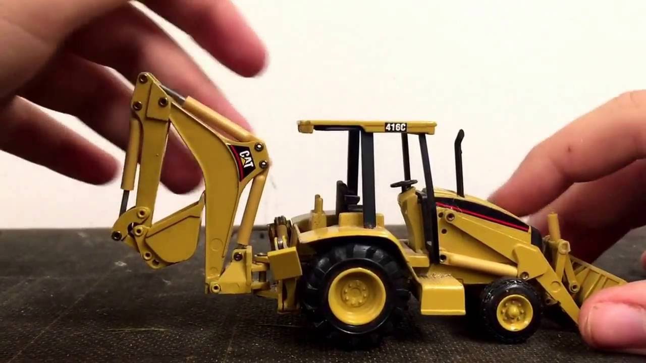1/50 NZG Cat 416C backhoe review YouTube