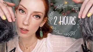 ASMR 2 HOURS Scalp Massage / Gentle Slow Fluffy Mic Brushing 😴