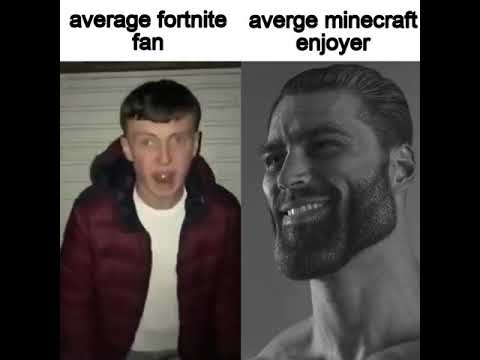 average fortnite fan vs average minecraft enjoyer