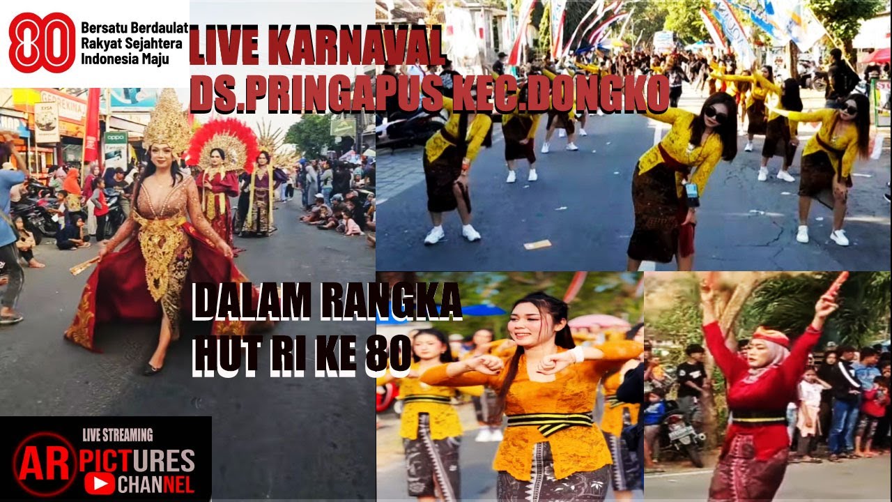 🔴 LIVE|| KE 2 KARNAVAL PRINGAPUS KEC.DONGKO KAB.TRENGGALEK DALAM RANGKA HUT RI KE 80