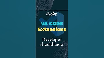 VS Code Extensions developer should know ! #shorts #coding #developer #technology
