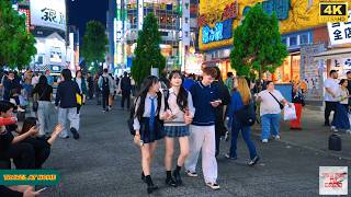 【4K HDR】Saturday Blue Hour Walk in Shinjuku Tokyo 🇯🇵 | Neon Lights & Weekend City Vibes