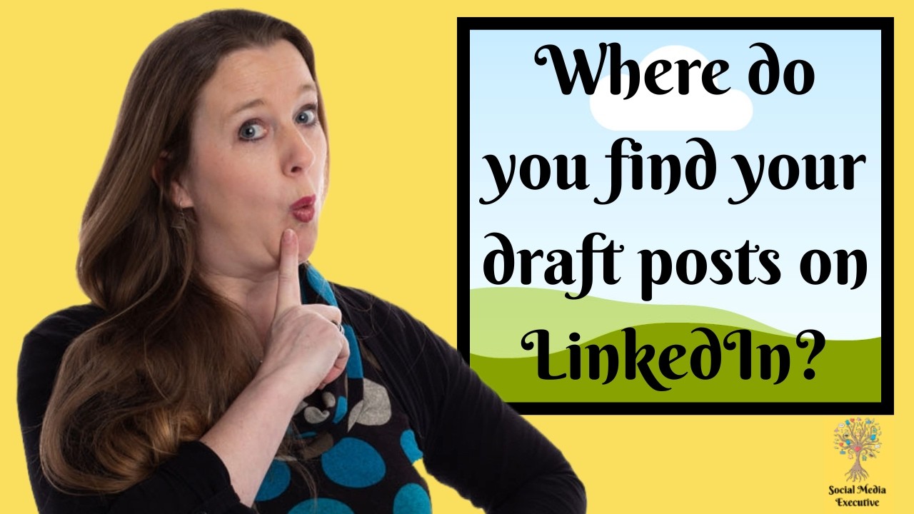 Where do you find your draft posts on LinkedIn - YouTube