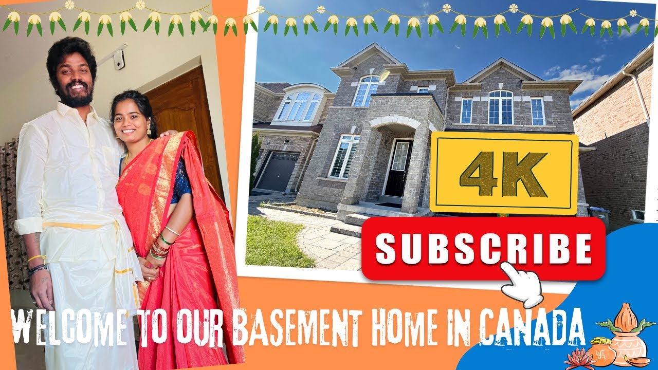 🏡 Canada Basement Home Tour | Telugu Family Vlog 