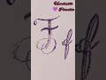 Calligraphy with a glitter pen 🖋️|#shorts #trend #satisfying #calligraphy|#hamsheeth's paradise|