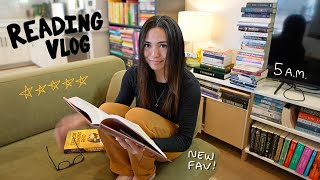 READING VLOG ⭐ | 5 A.M. reading, new favorite book ever, & book journaling!
