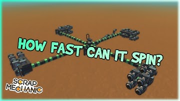 How fast can you spin something | Scrap Mechanic