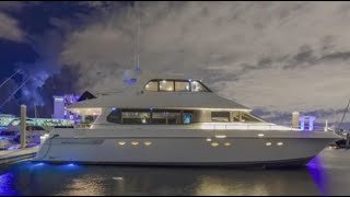 1999 76' LAZZARA SKYLOUNGE MOTORYACHT NEW ENGINES!