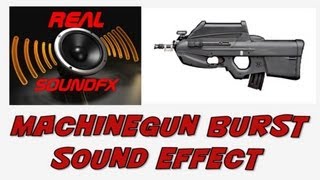 Automatic gun fire 'burst' sound effect - machine gun realsoundFX