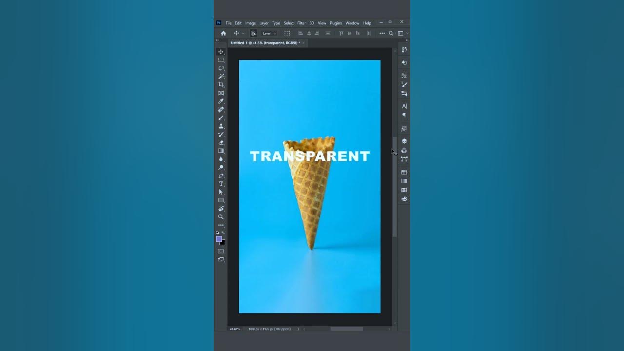 how-to-make-transparent-text-effect-in-photoshop-youtube