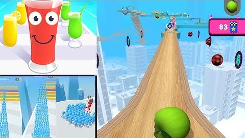 Going Balls3D,Juice Run,Count master: Crowd Runn.Walkthrough All Levels Gameplay | (Android,ios )