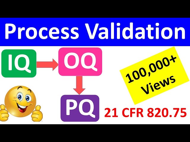 IQ OQ PQ, Process Validation, Equipment Validation