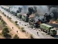 1 hour ago! A convoy of 320 trucks carrying 4,000 tons of US ammunition was intercepted by Russia