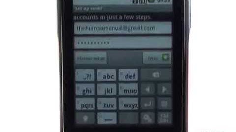 Email setup | LG Optimus Chat | The Human Manual