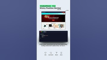 Sticky Scroll Tutorial #css #sticky #frontend