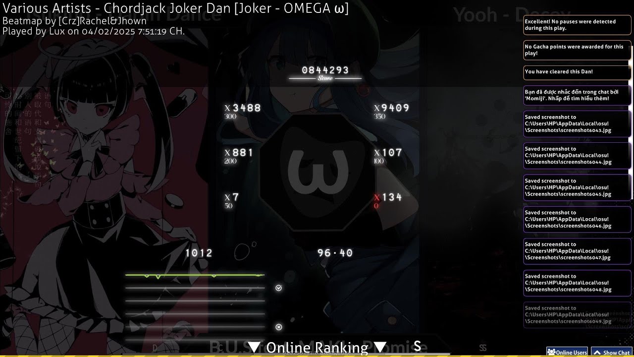 FIRST VIETNAMESE JOKER OMEGA DAN 96.40% CLEARED | 