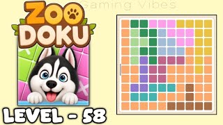 Zoodoku Level 58 Walkthrough Solution