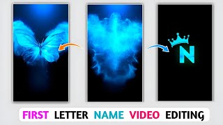 First Latter Name Art Video Editing || Capcut Toturiol