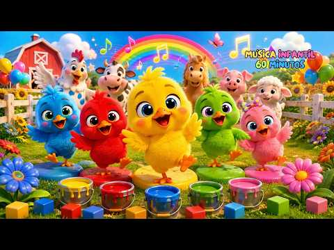 Canção dos Pintinhos Coloridos | As Melhores Músicas da Fazenda 2026 | 1 Hora | Turma da Gabi