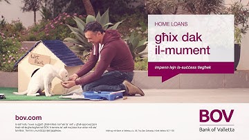 Enjoy your First Home with Bank of Valletta (BOV)