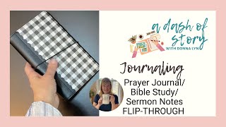 Travelers Notebook Bible Study Prayer Journal Flip through