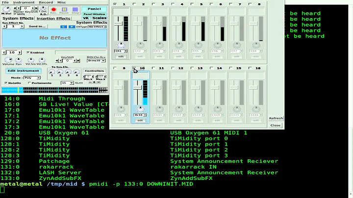 Playing MIDI's from the command line - Linux - Music
