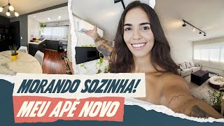 TOUR PELO MEU APARTAMENTO - MORANDO SOZINHA