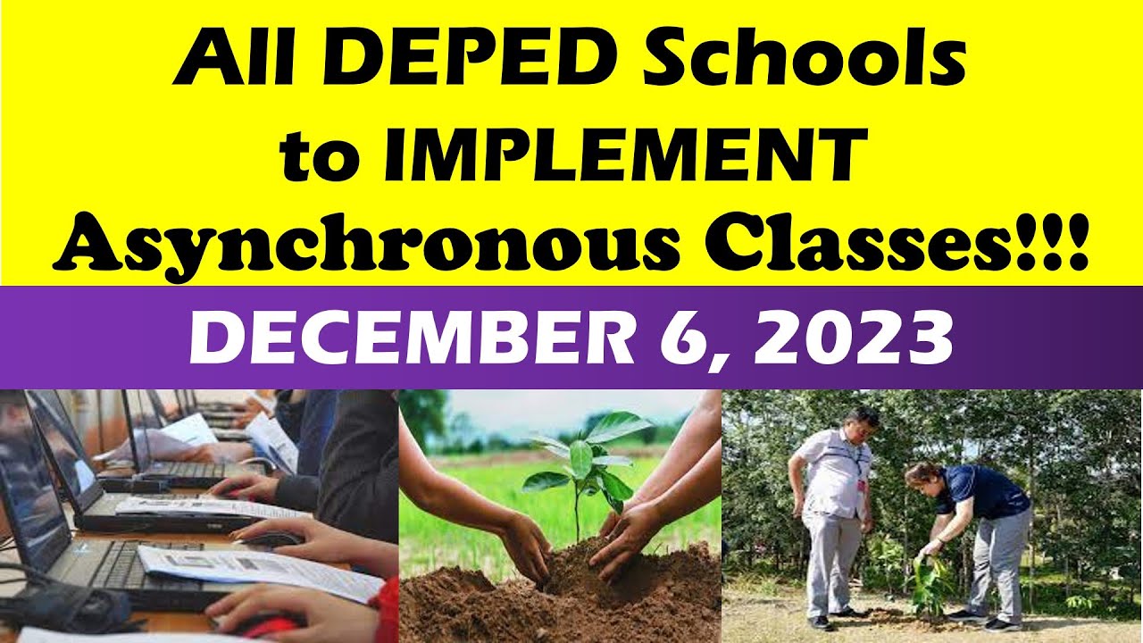 All DEPED Schools to IMPLEMENT Asynchronous Classes!!@wildtvoreg# ...