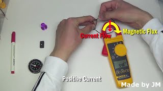 How to test magnet polarity using DC clamp meter