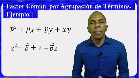 Factor Común  por Agrupación de Términos, ejemplo 1