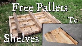 DIY Pallet Shelves
