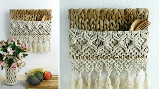 Macrame Woven Wall Basket DIY