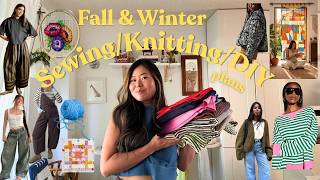 all the things I want to make this fall🍁& a Giveaway!! | Fall and Winter Sewing Knitting DIY Plans
