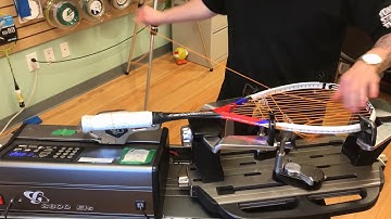 Time Lapse: How to string a Tecnifibre Carboflex 130 XS Squash Racquet