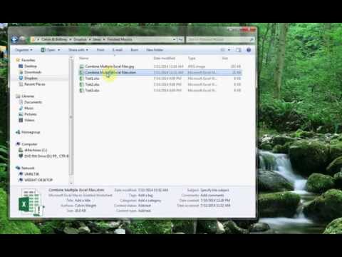 Combine multiple Excel