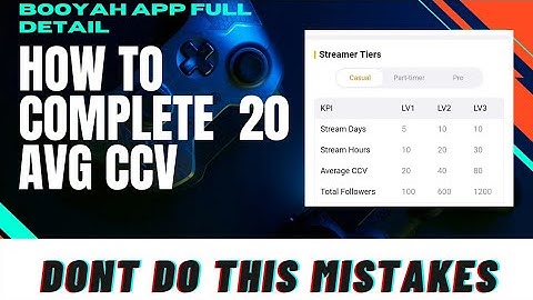 HOW TO COMPLETE  20 AVG CCV IN BOOYAH APP | AVERGAE CCV KAISE COMPLETE KAREIN | BOOYAH APP