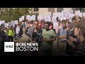 Protesters rally after mit encampment removed