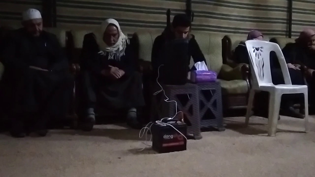 قرآءة الشاب طارق حموش وفاة الحاج عدنان طالب #حربنوش 3/2/2021