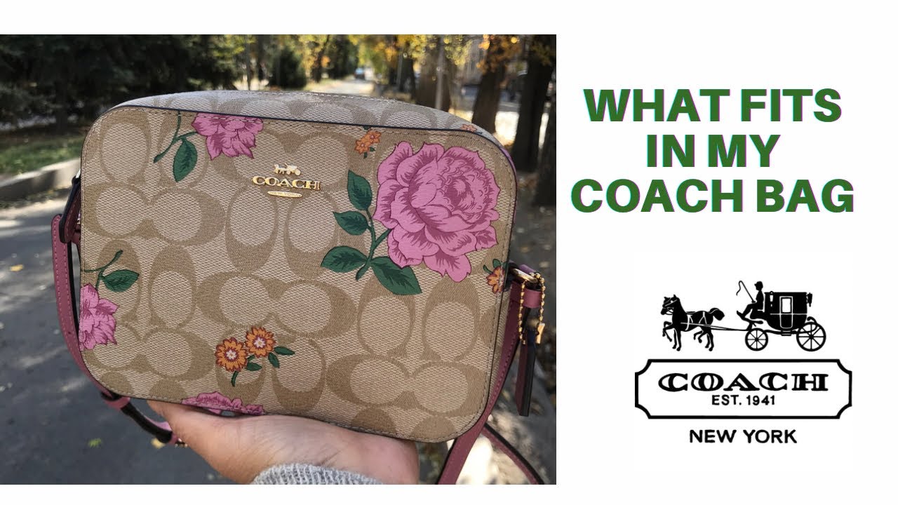 Coach Mini Camera Bag with Heart Print