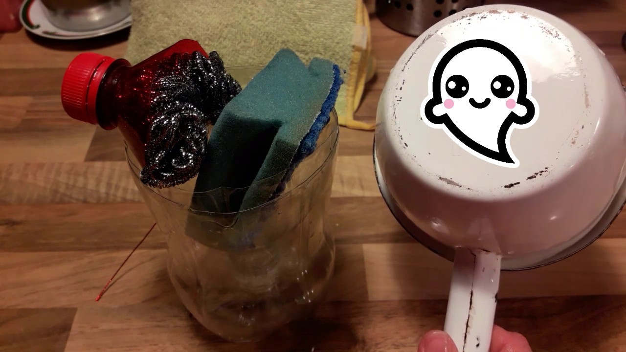 Estropajo con botellas de plástico #yomequedoencasa