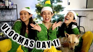 decorating for christmas + grocery shopping! | vlogmas day 1