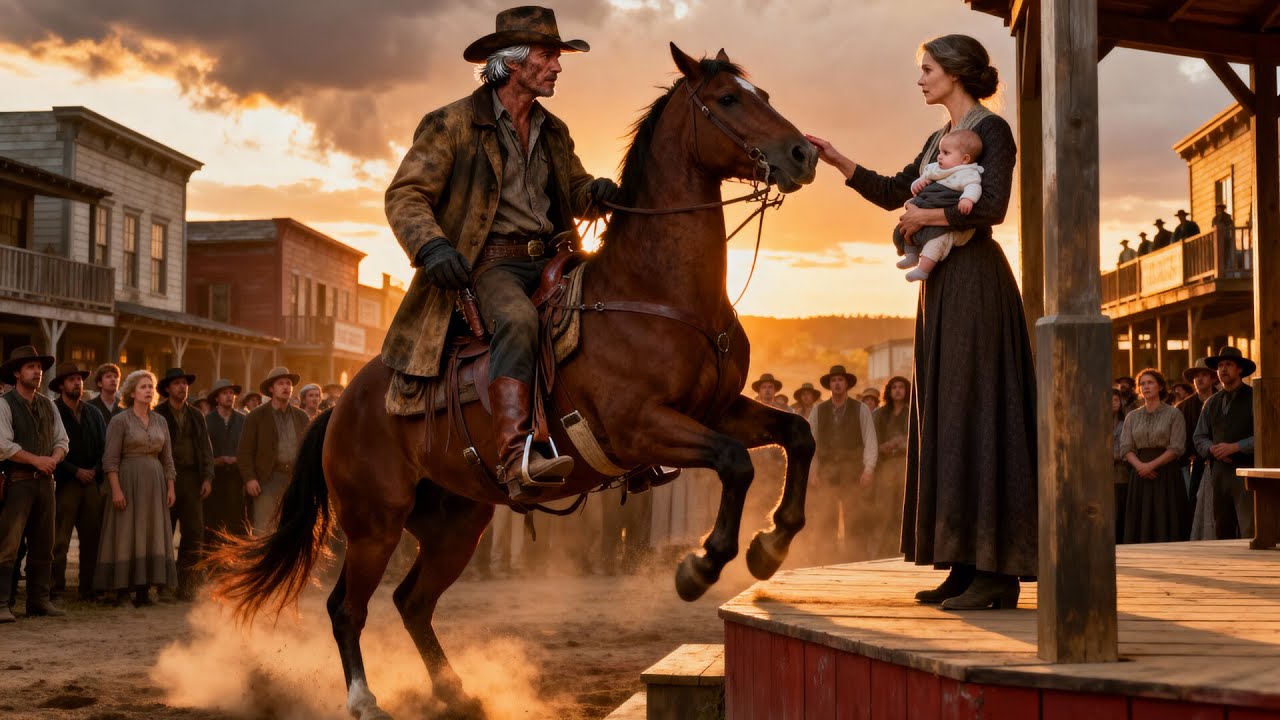 They Were Auctioning Off a Widow and Her Baby, The Millionnare Cowboy Said “I’ll Take Them”