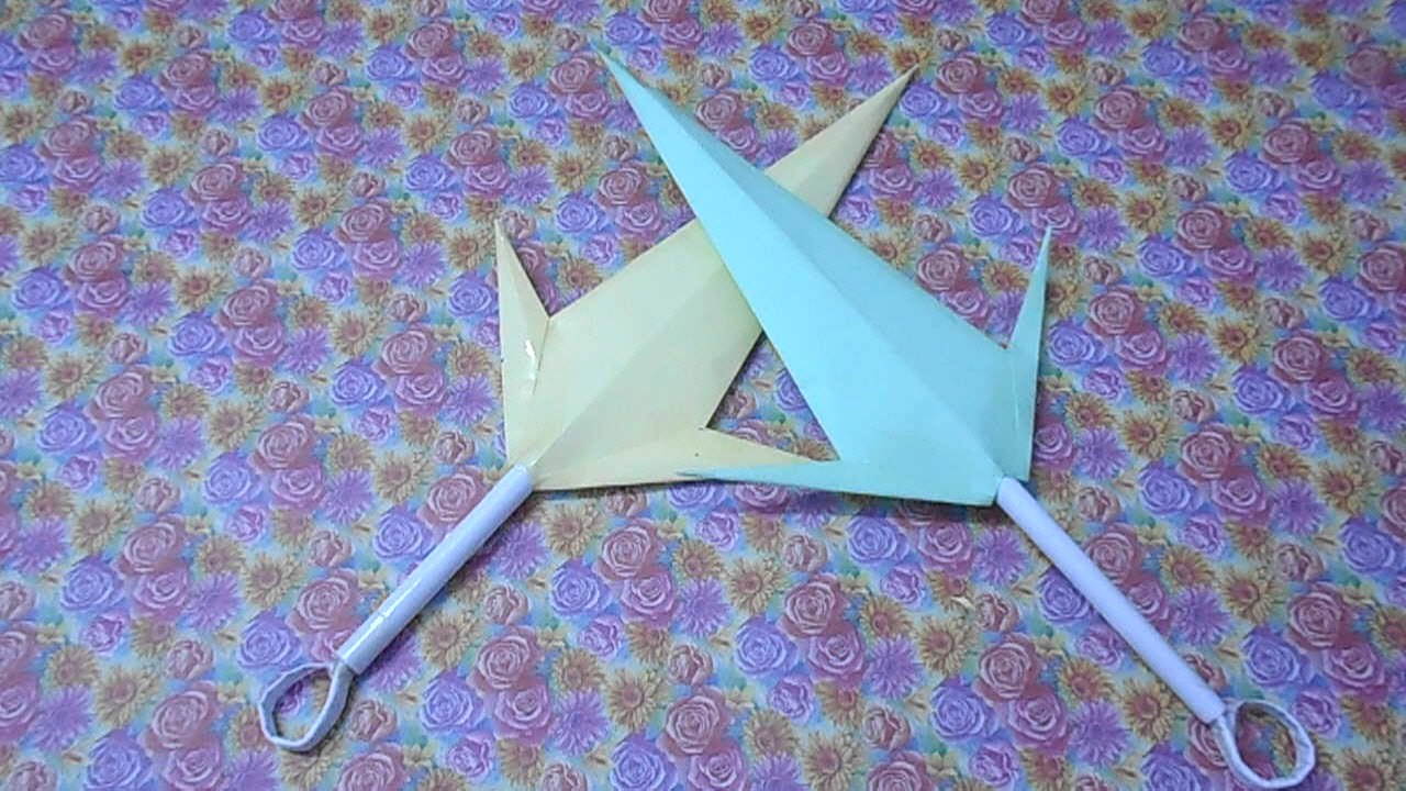 Un couteau Kunai utilisant du papier Naruto Jouet épée 10