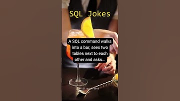 A SQL command walks into a bar... #shorts