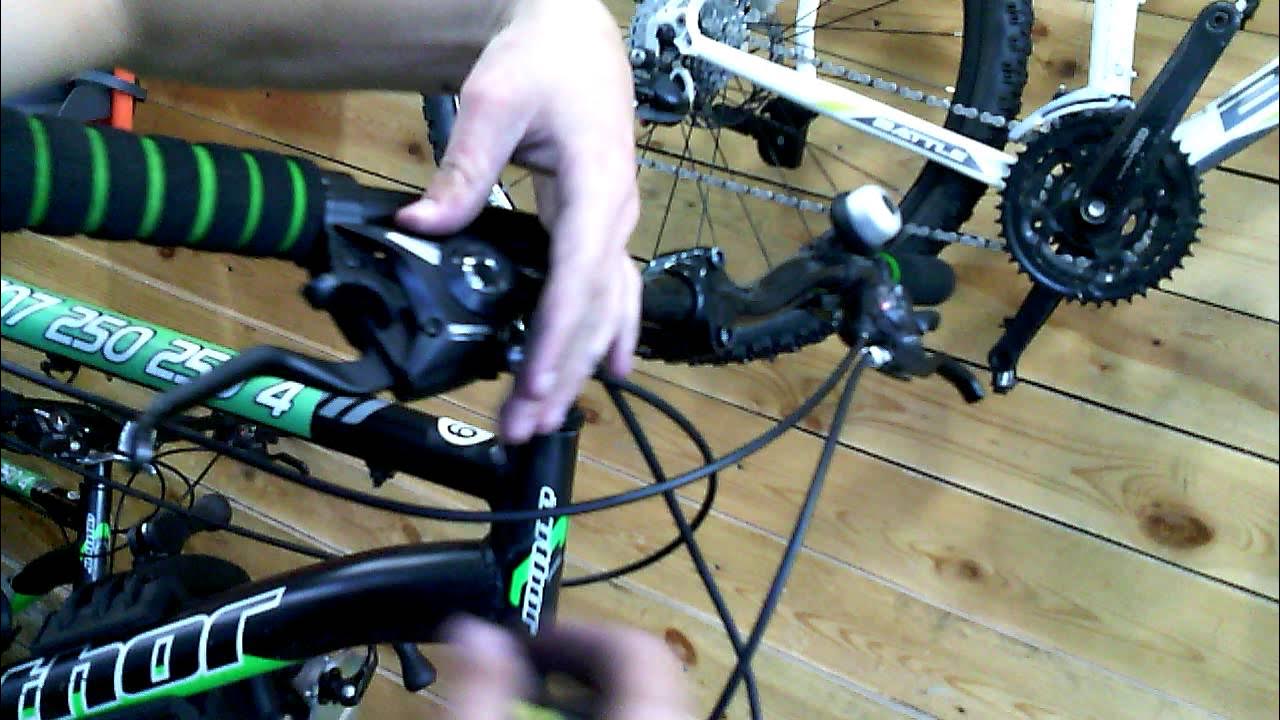 Как разобрать переключатель скоростей shimano замена троса на переключателе горного велосипеда! - YouTube