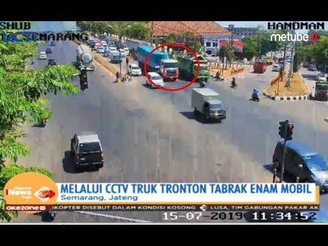 Detik-detik Truk Tronton Tabrak 6 Mobil di Semarang - SIP 16/07