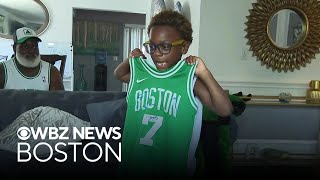 Young Celtics fan devastated by Jaylen Brown trade
